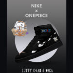 Luffy Gear 5 Nika V.1 Custom AJ1 High-Top Sneakers