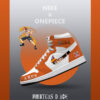 Portgas D Ace V.1 Custom AJ1 High-Top Sneakers