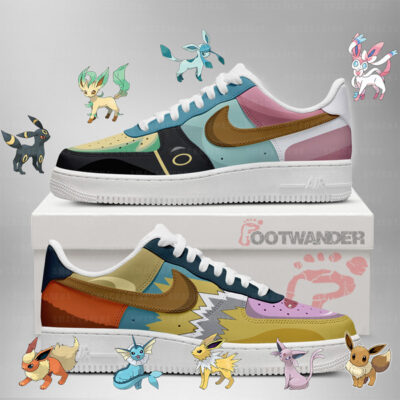 Pokemon Evee All AF1 Low Top Shoes