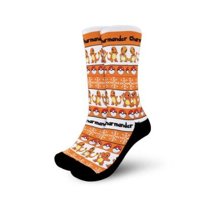 Charmander Christmas Ugly Socks8
