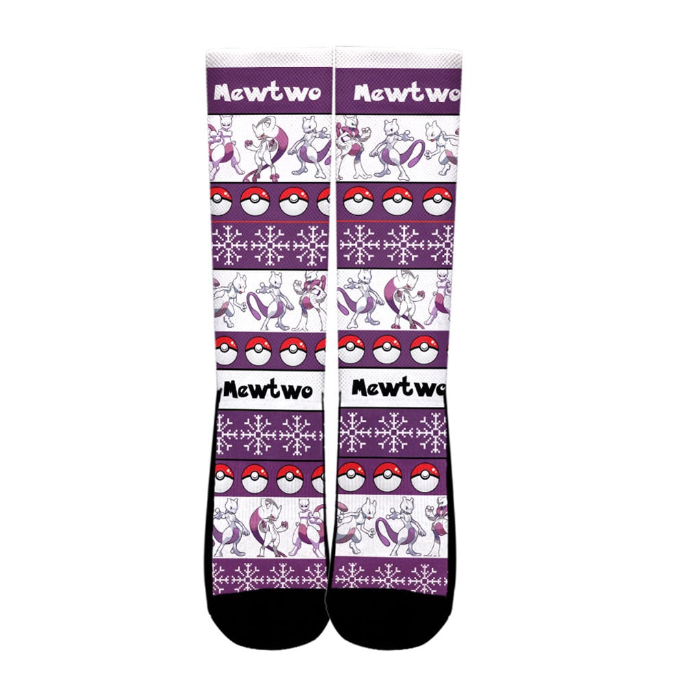 Mewtwo Christmas Ugly Socks8 - Image 2