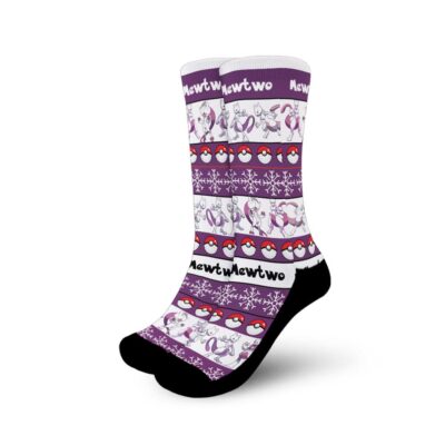 Mewtwo Christmas Ugly Socks8