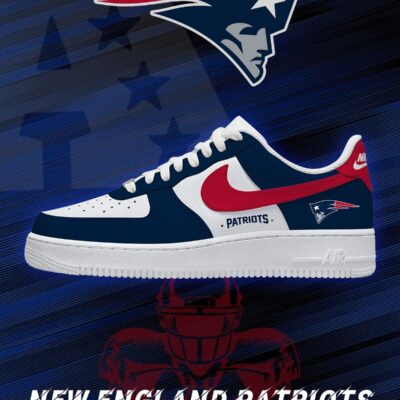 New England Football Custom Sneakers