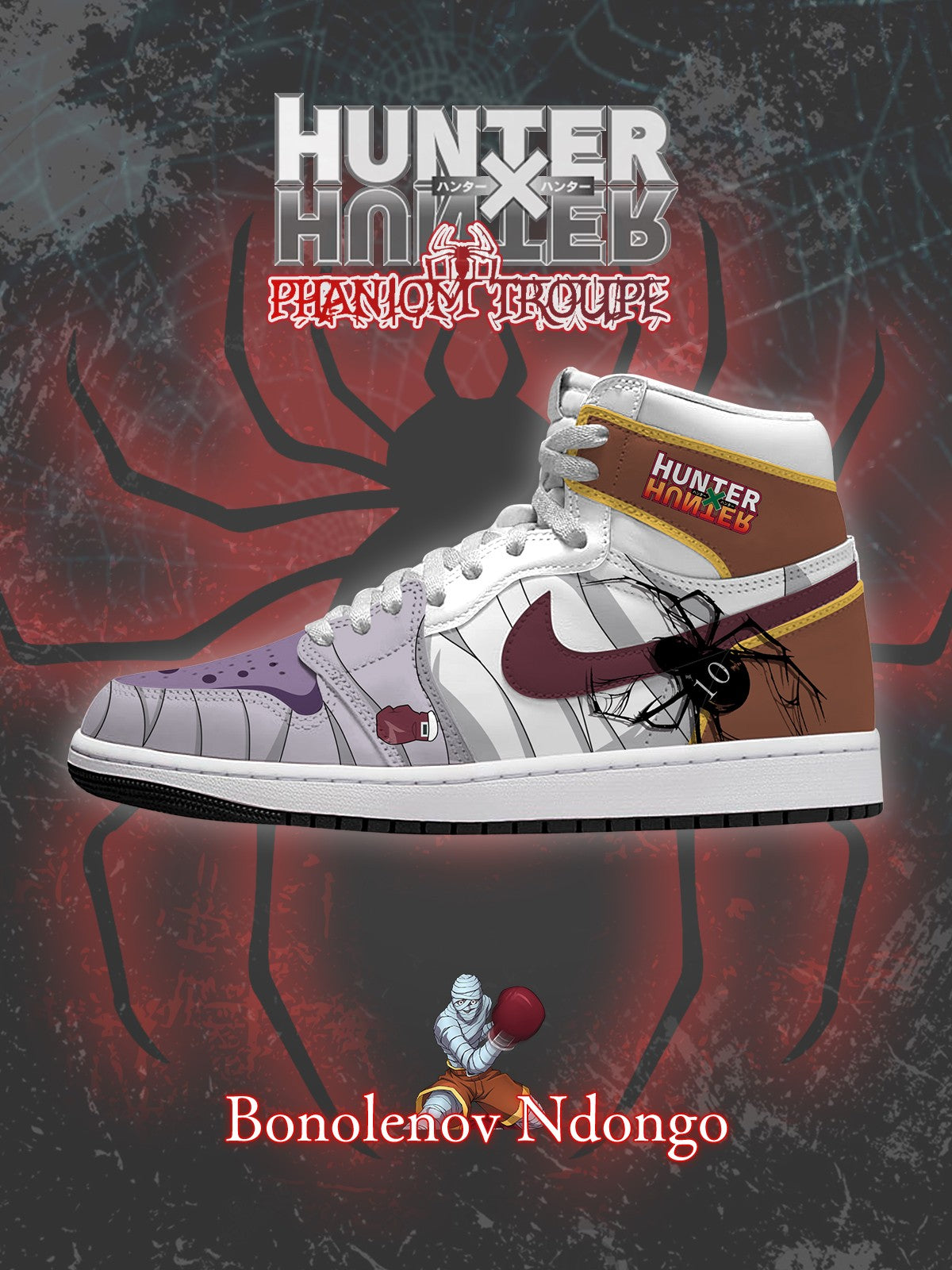 Bonolenov Ndongo V.1 Custom AJ1 High-Top Sneakers