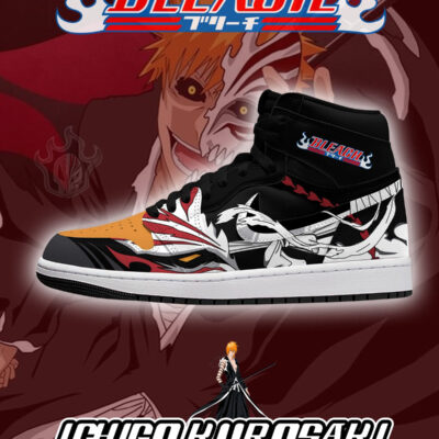 Ichigo Kurosaki V.2 Custom AJ1 High-Top Sneakers