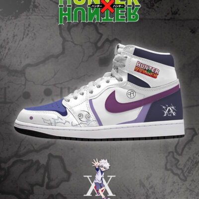 Killua Zoldyck V.1 Custom AJ1 High-Top Sneakers