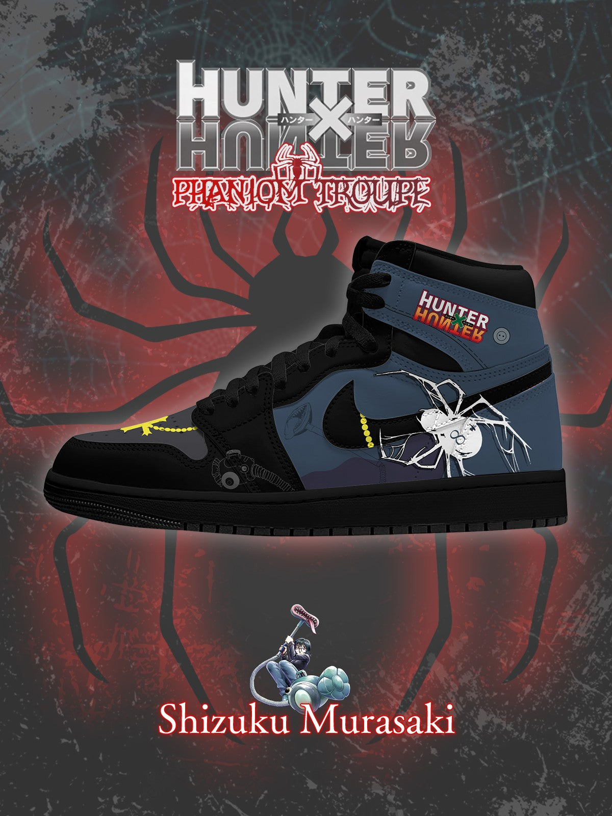 Shizuku Murasaki V.1 Custom AJ1 High-Top Sneakers