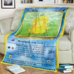 Anime Pokemon Psyduck Quilts Blanket   -QAG0M-8114