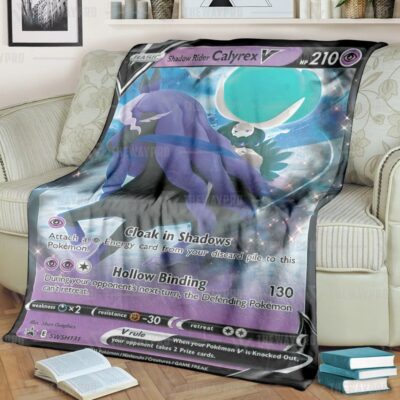 Anime Pokemon Shadow Rider Calyrex V Blanket And Quilt   -ENB5U-8946