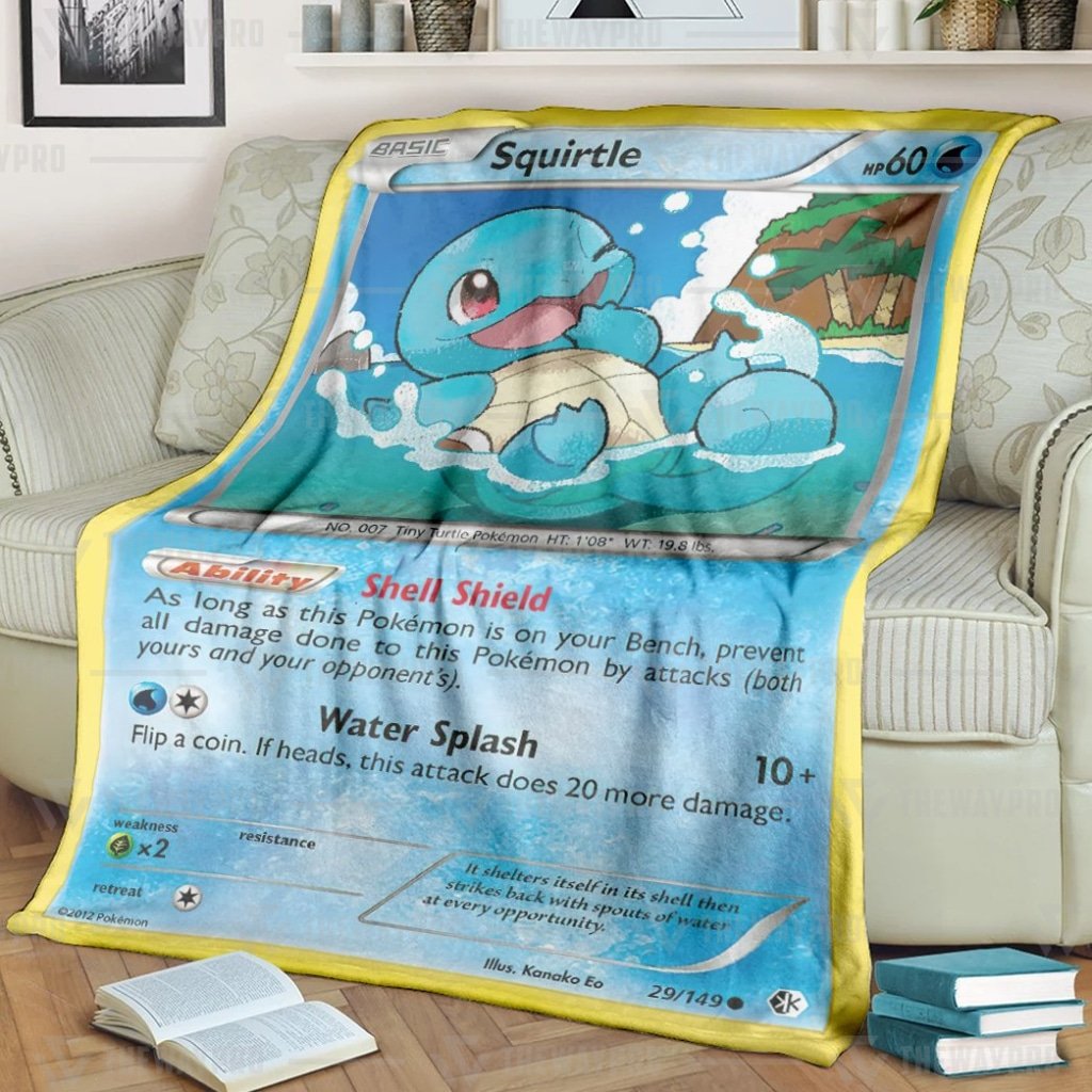 Anime Pokemon Squirtle Blanket And Quilt -6PAFP-3988
