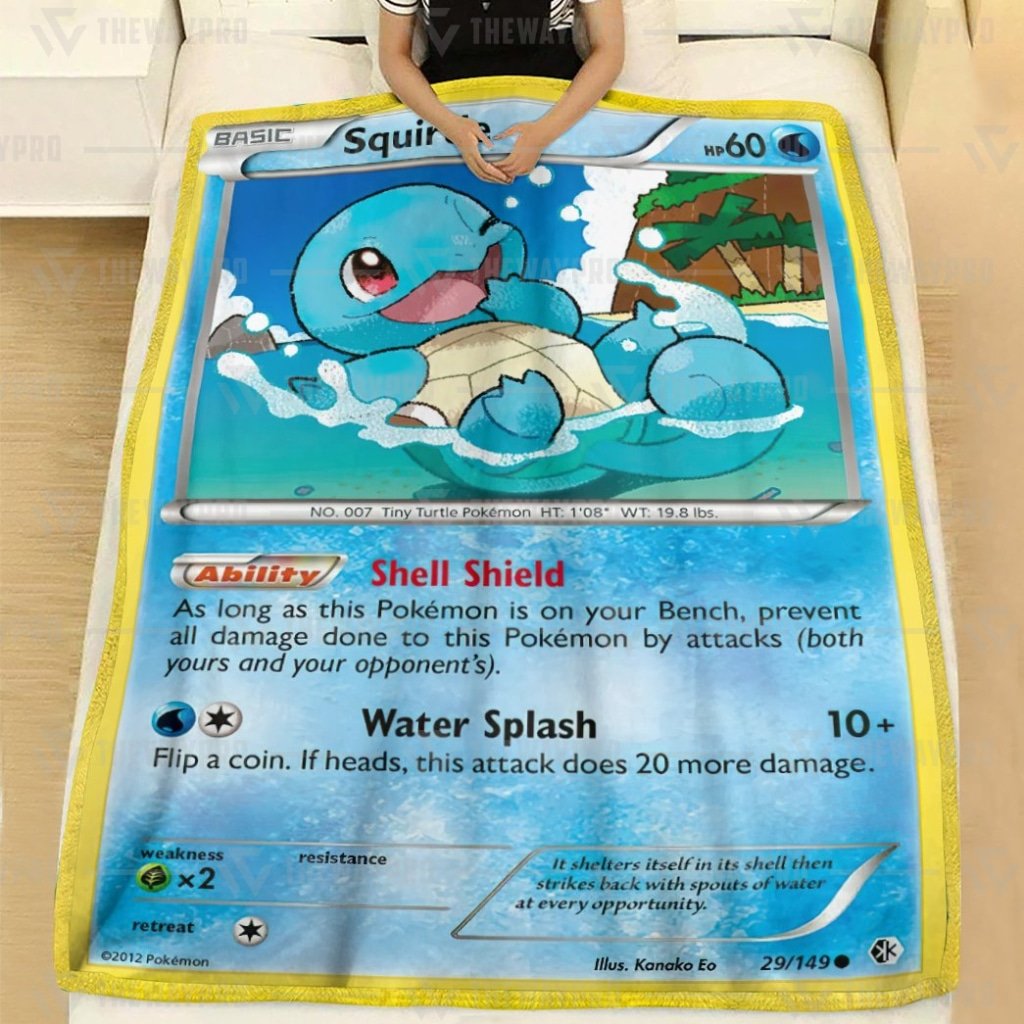 Anime Pokemon Squirtle Blanket And Quilt -6PAFP-3988 - Image 2