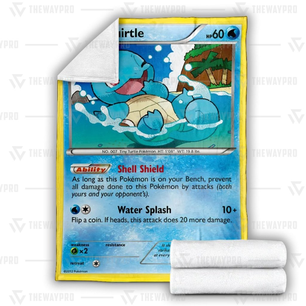 Anime Pokemon Squirtle Blanket And Quilt -6PAFP-3988 - Image 3