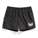 Bret Hart Speckle Black Active Shorts