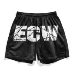 ECW Black Logo Retro Shorts