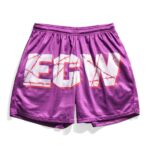 ECW Purple Logo Retro Shorts