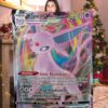 Funny Pokemon Espeon VMAX Pokemon Card Blanket 590756