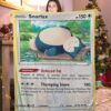Funny Pokemon Snorlax Pokemon Card Blanket 530392