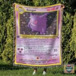 Gengar Pokemon Custom Woven Blanket   -ts-blanket-150822-23