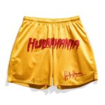 Hulk Hogan Hulkamania Yellow Retro Shorts
