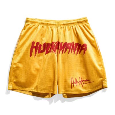 Hulk Hogan Hulkamania Yellow Retro Shorts