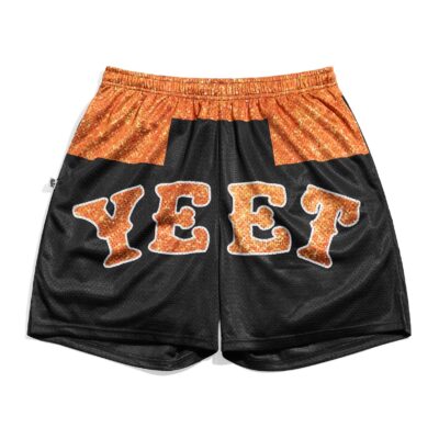 Jey Uso Yeet Glitter Retro Shorts
