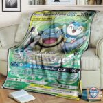 Pokémon Blastoise & Piplup-Gx Soft Blanket, Quilt And Woven Blanket   -ts-blanket-150822-47