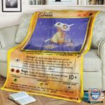 Pokémon Cubone Custom Soft Blanket, Quilt And Woven Blanket   -ts-blanket-150822-35