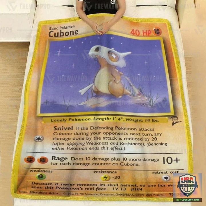 Pokémon Cubone Custom Soft Blanket, Quilt And Woven Blanket -ts-blanket-150822-35 - Image 2