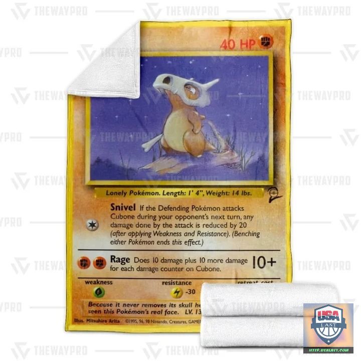 Pokémon Cubone Custom Soft Blanket, Quilt And Woven Blanket -ts-blanket-150822-35 - Image 3
