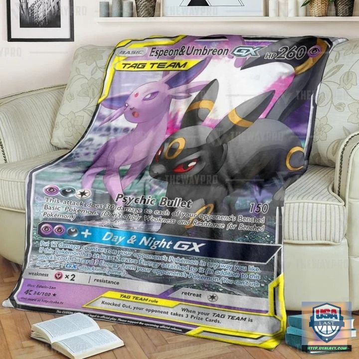 Pokémon Espeon & Umbreon Gx Soft Blanket, Quilt And Woven Blanket -ts-blanket-150822-44