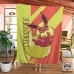 Pokémon Flareon Custom Soft Blanket, Quilt And Woven Blanket   -ts-blanket-150822-34