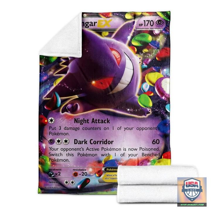 Pokémon Gengar Ex Soft Blanket, Quilt And Woven Blanket -ts-blanket-150822-43 - Image 4