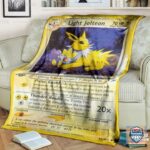 Pokémon Light Jolteon 1st Edition Soft Blanket, Quilt And Woven Blanket   -ts-blanket-150822-45