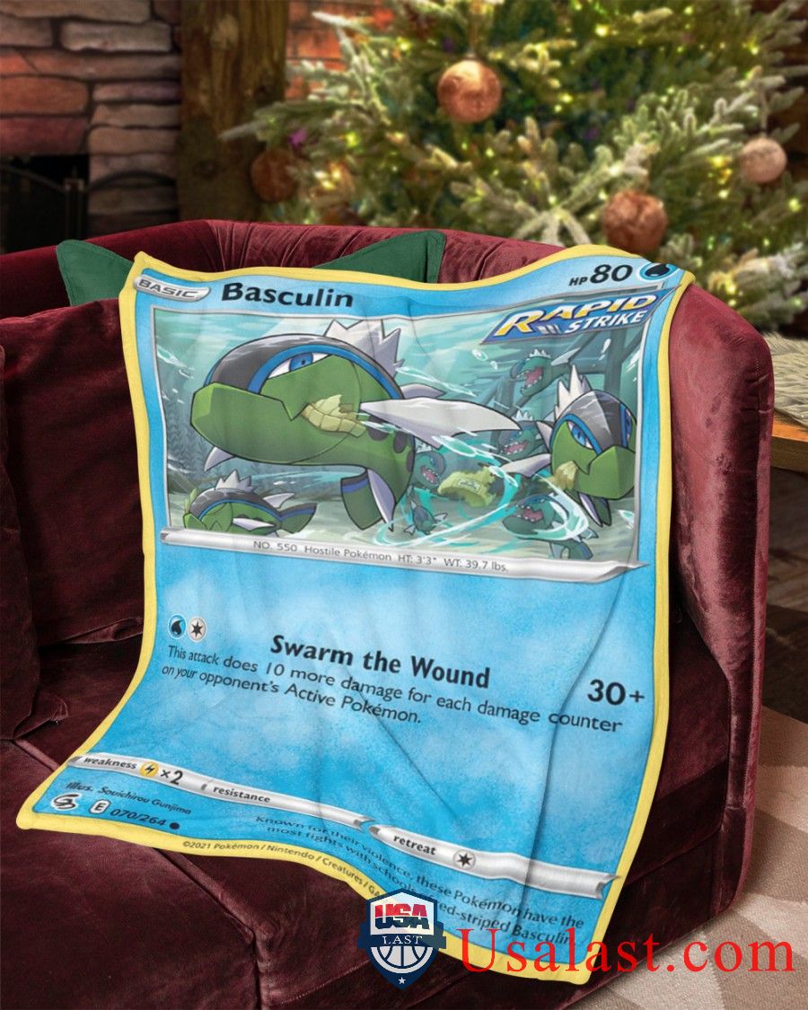 Pokemon Basculin Rapid Strike Blanket -RWPFI-4324 - Image 2