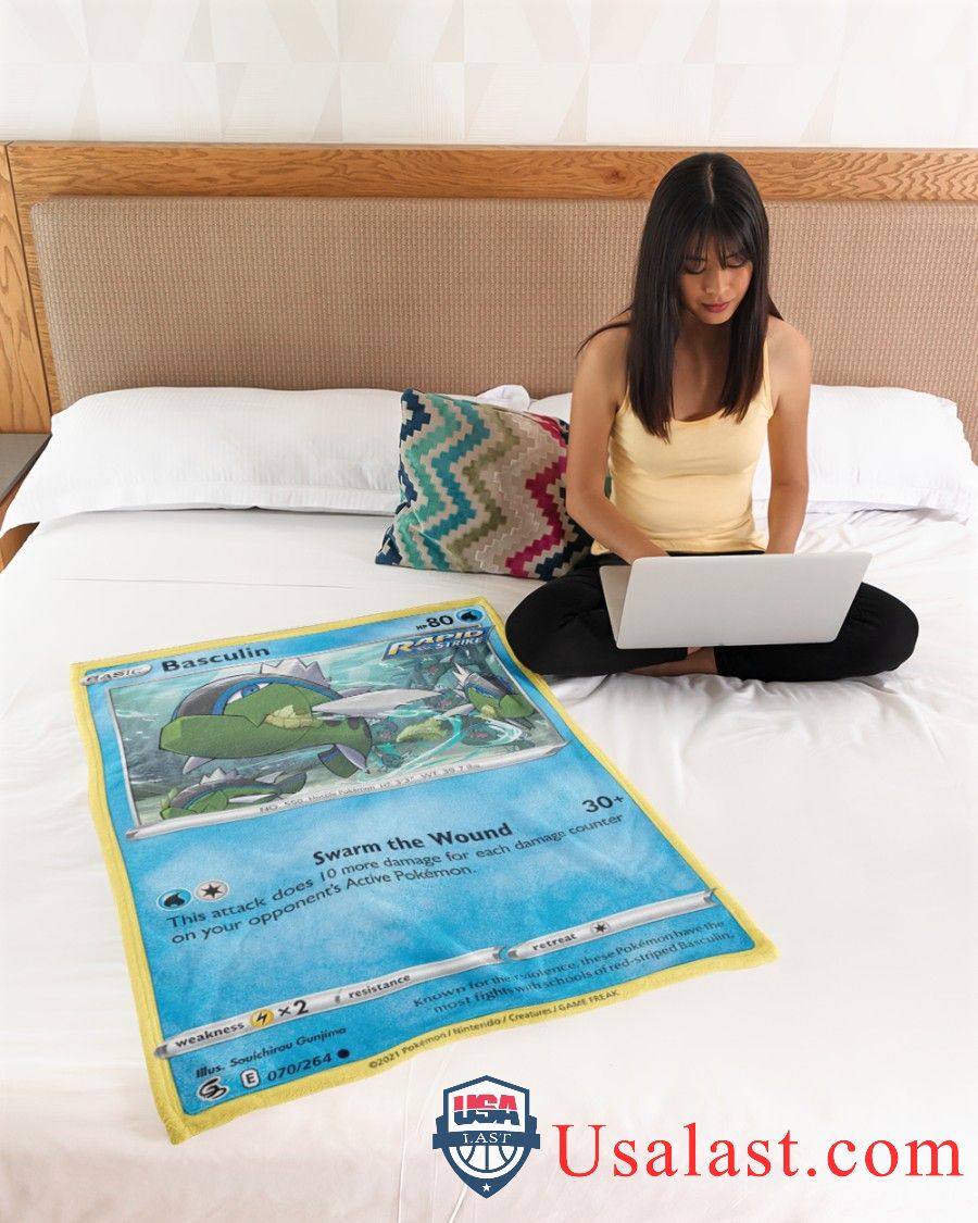 Pokemon Basculin Rapid Strike Blanket -RWPFI-4324 - Image 4