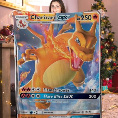 Pokemon Charizard GX Pokemon Card Blanket 472038