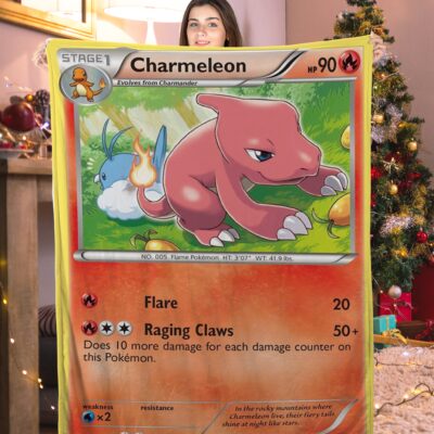 Pokemon Charmeleon Pokemon Card Blanket 235913