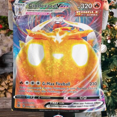 Pokemon Cinderace VMax Single Strike Blanket   -DYPYL-8929