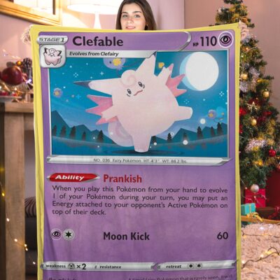 Pokemon Clefable Pokemon Card Blanket 178797
