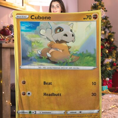 Pokemon Cubone Pokemon Card Blanket 405511