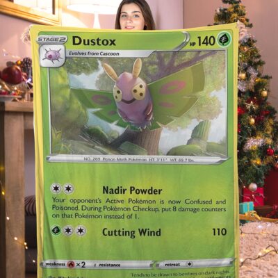 Pokemon Dustox Pokemon Card Blanket 223387