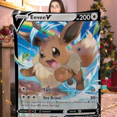 Pokemon Eevee V Pokemon Card Blanket 649647
