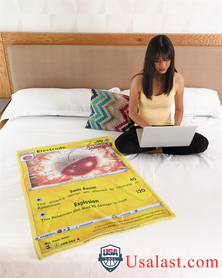 Pokemon Electrode Single Strike Soft Blanket -IZGY6-6307 - Image 4