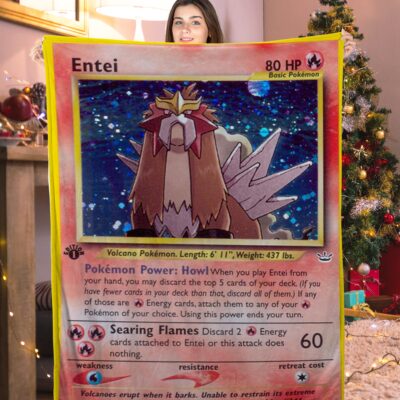 Pokemon Entei Pokemon Card Blanket 582511