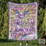 Pokemon Espeon Stain Glass Custom Woven Blanket   -ts-blanket-150822-05