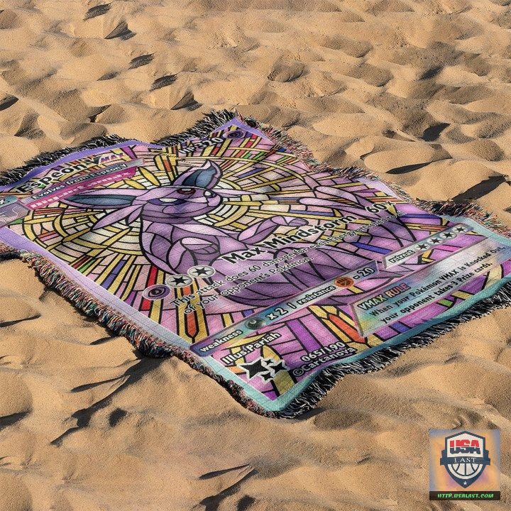 Pokemon Espeon Stain Glass Custom Woven Blanket -ts-blanket-150822-05 - Image 3
