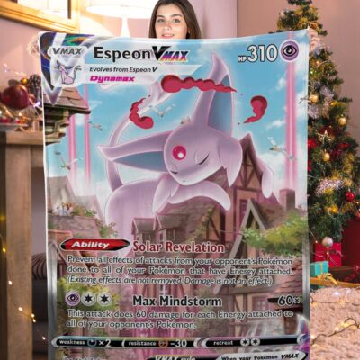 Pokemon Espeon VMAX Pokemon Card Blanket 861213