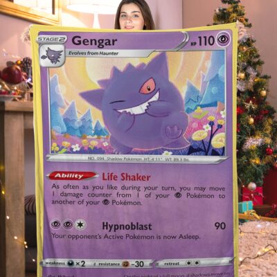 Pokemon Gengar Pokemon Card Blanket 226192