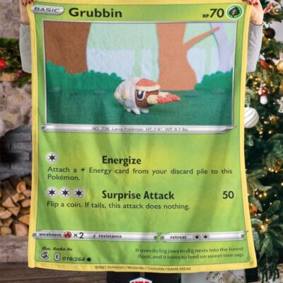 Pokemon Grubbin Fusion Strike Blanket   -PPIYK-1817