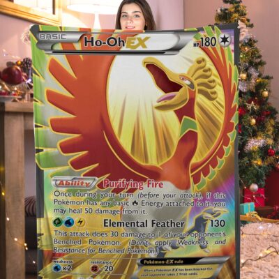 Pokemon Ho-Oh EX Pokemon Card Blanket 325666